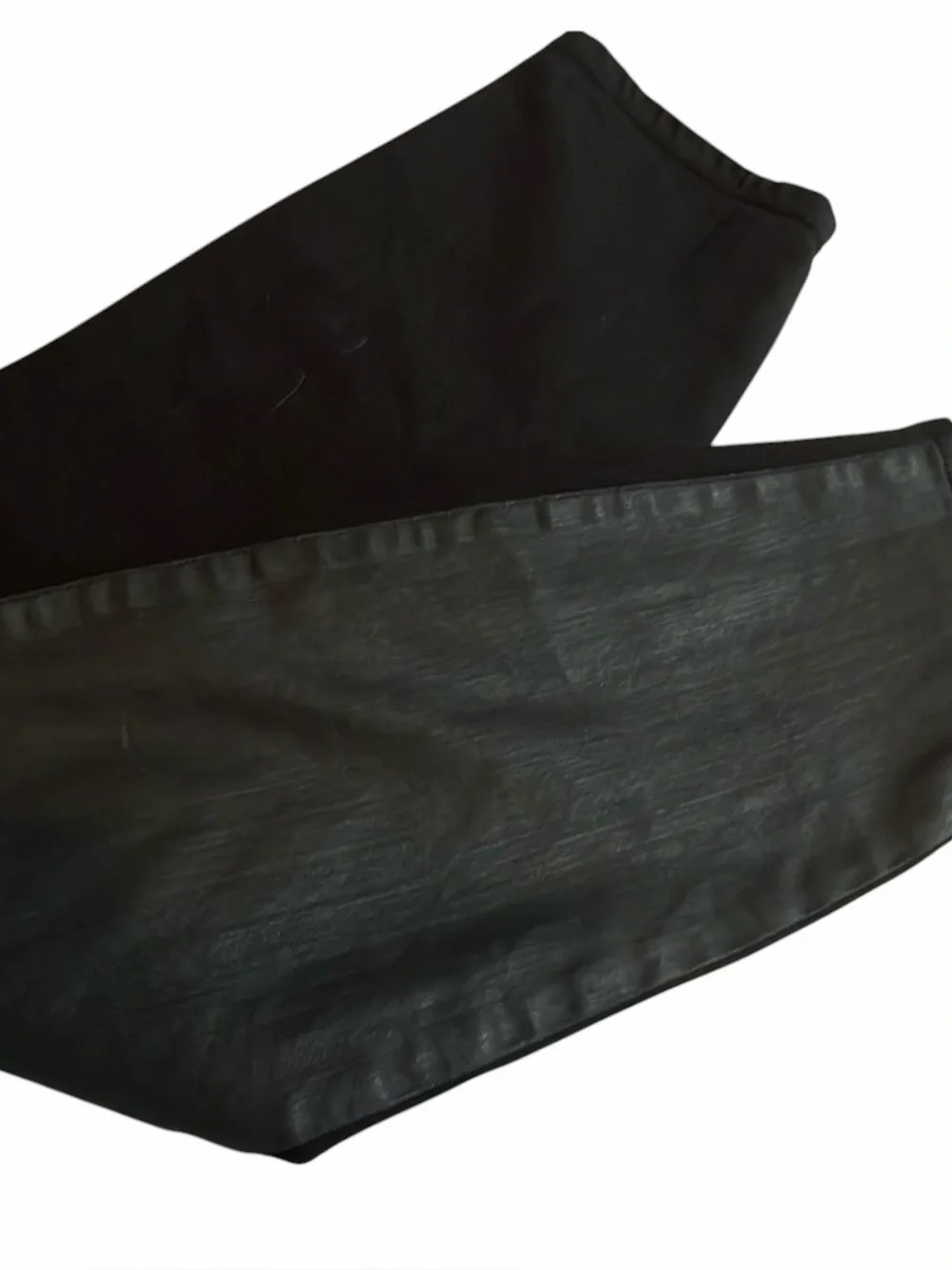 J. Crew size 32 black coated jeans style toothpick back is softer ponte fabric